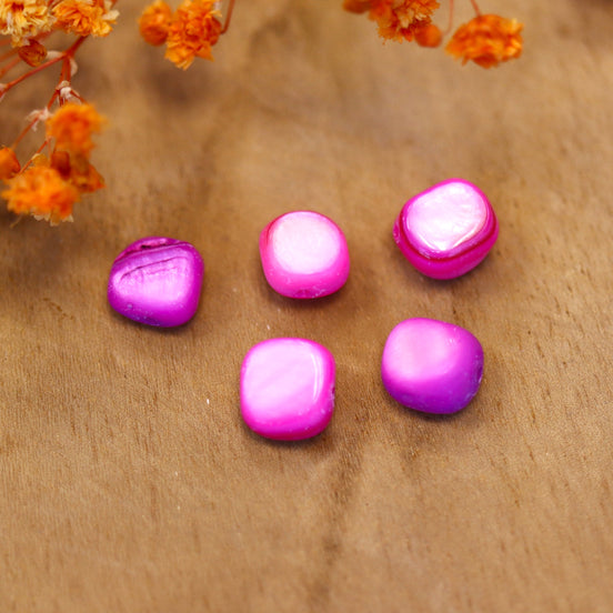 Roze nugget schelpkraal