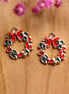 Enamel bedel - kerstkrans