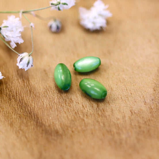 Groene schelpkraal ovaal