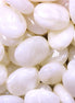 Acrylperle oval - weiß/creme