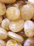 Acryl kraal ovaal - beige