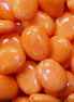 Acryl kraal ovaal - oranje