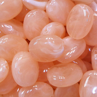 Acryl kraal ovaal 19x15 mm - blush