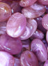 Acrylperle oval - lila
