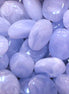 Acrylperle oval – himmelblau