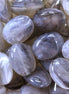 Acrylperle oval – Hellgrau