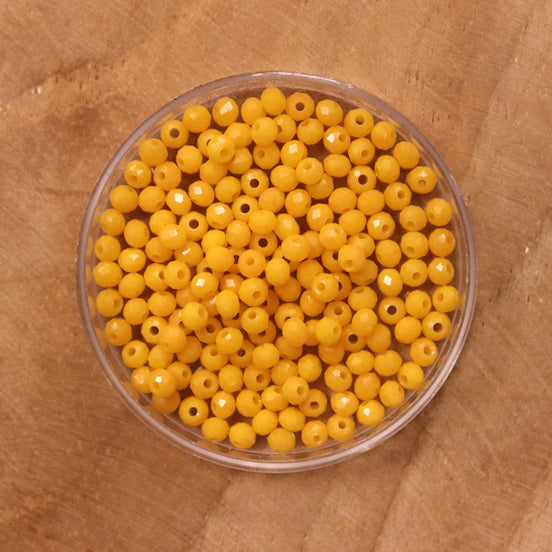 Rondel facetkralen 2x3 mm - Kumquat