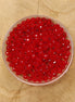 Rondel facetkralen 2x3 mm - Red