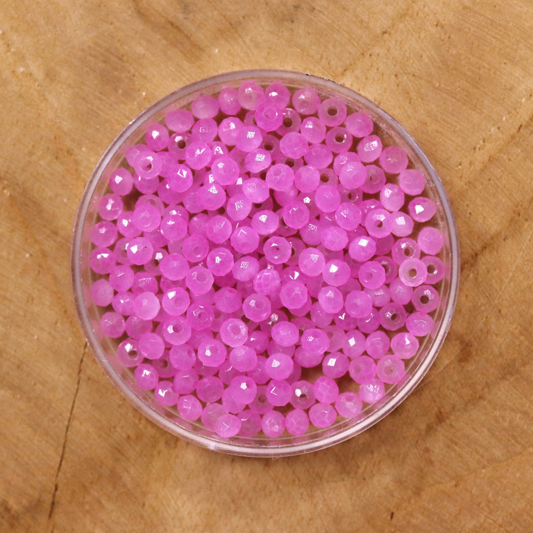 Rondell Facettenperlen 2x3 mm - Pink