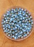 Rondel facetkralen 2x3 mm - Turquoise diamond coating