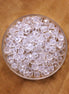 Rondel facetkralen 3x4 mm - Crystal
