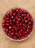Rondel facetkralen 3x4 mm - AB wine red