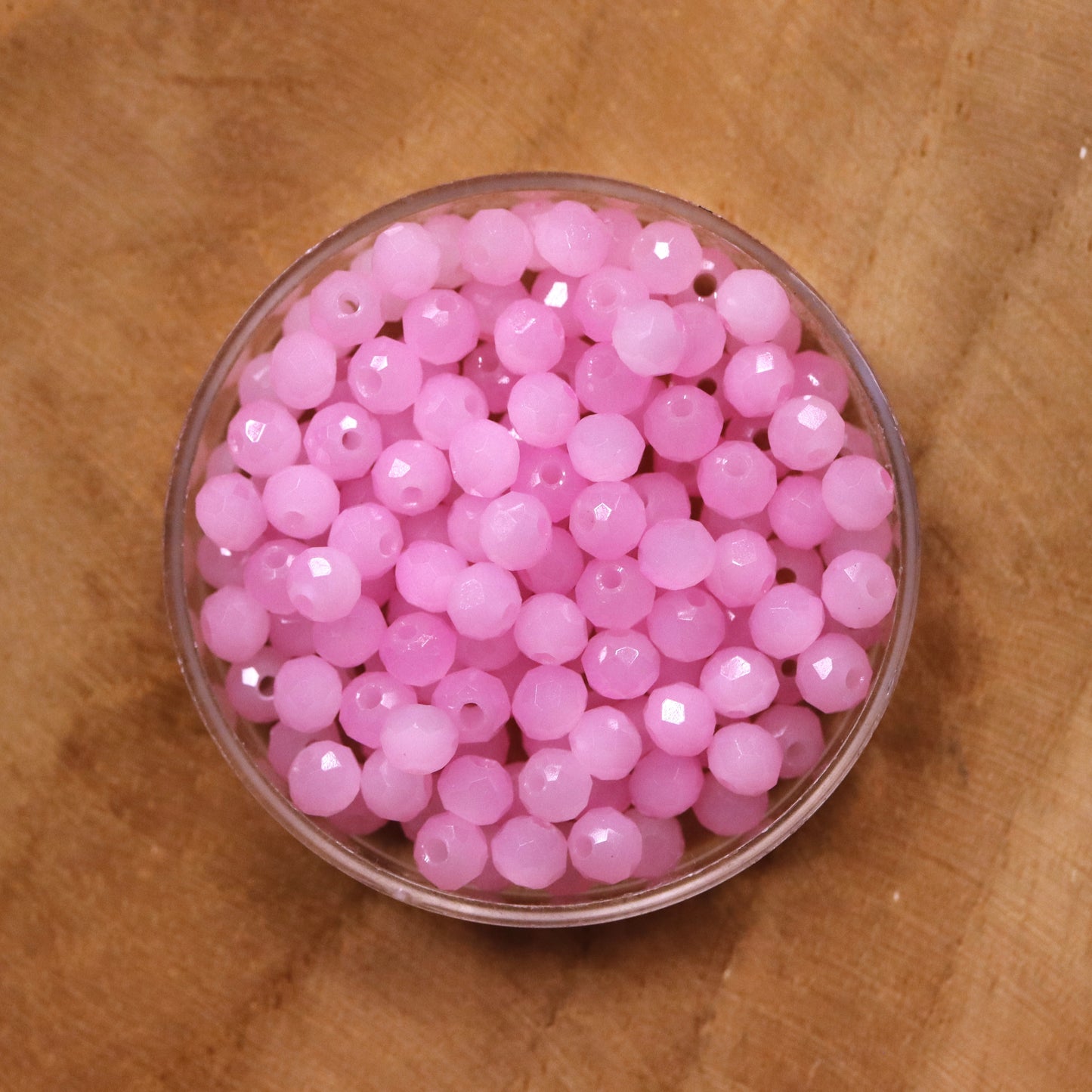 Rondel faceted beads 2x3 mm Crystal light aqua