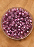 Rondel facetkralen 3x4 mm - Pink diamond coating