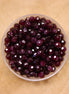 Rondel facetkralen 3x4 mm - Aubergine