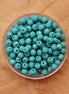 Rondel facetkralen 3x4 mm - Turquoise green