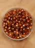 Rondel facetkralen 3x4 mm - Copper plated