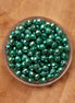 Rondel facetkralen 3x4 mm - Forest green diamond coating