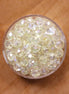 Rondel facetkralen 4x6 mm - Light lemon
