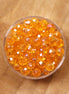 Rondel facetkralen 4x6 mm - Orange