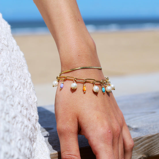 Stainless steel armband - flat