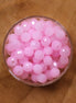 Rondel facetkralen 4x6 mm - Light soft pink