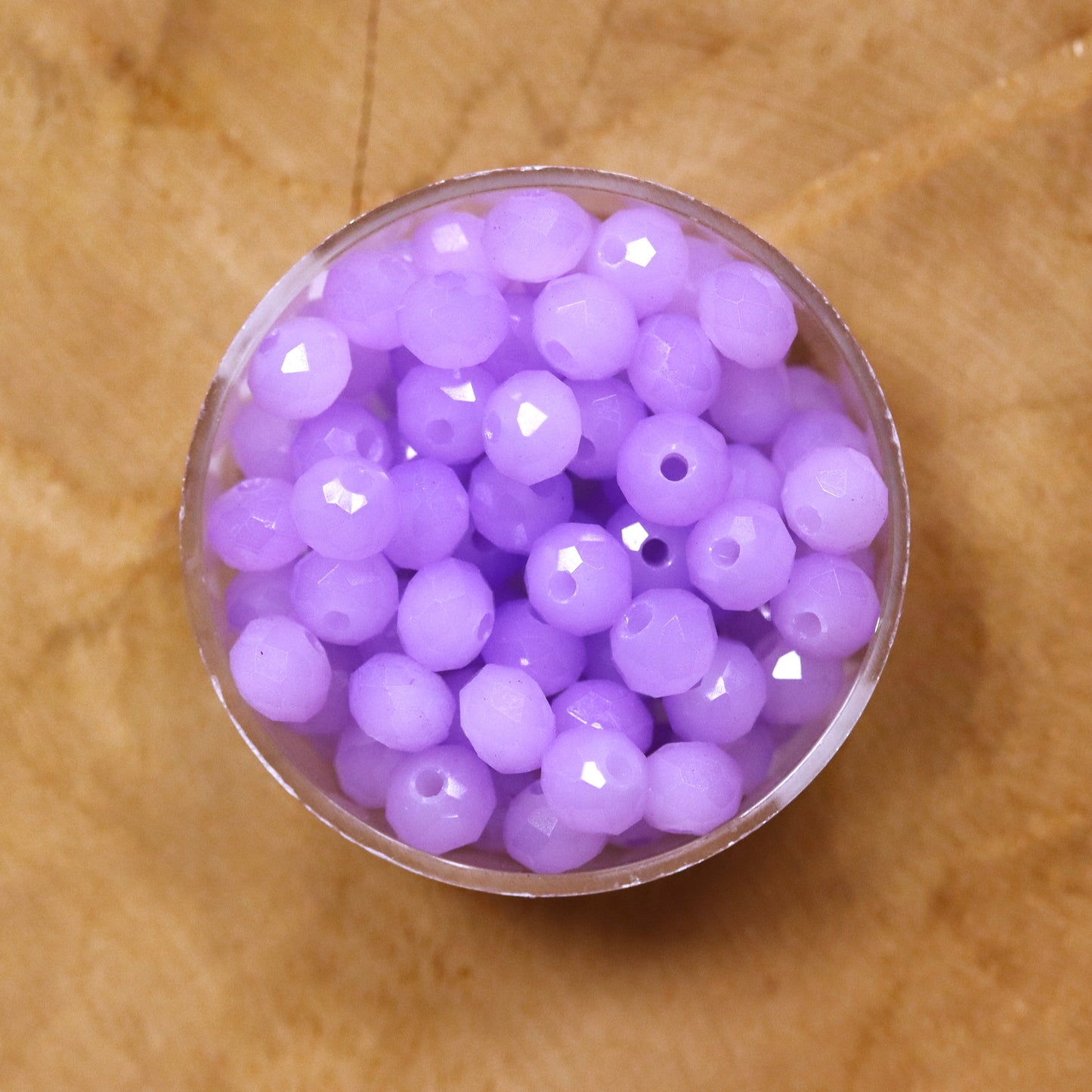 Rondel faceted beads 2x3 mm Crystal light aqua