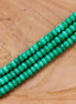 Perlenkette Rondelle gefärbte Jade - Grün