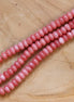 Kralenstreng rondellen dyed jade - Salmon
