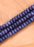 Kralenstreng rondellen dyed jade - Indigo