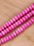 Kralenstreng rondellen dyed jade - pink sugar
