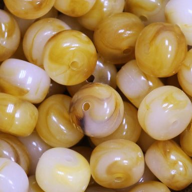 Rondellen disc acryl kraal - oker