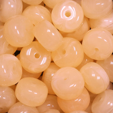 Rondellen disc acryl kraal - peach