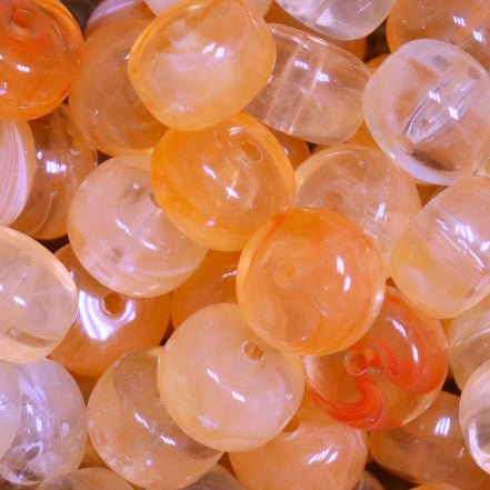 Rondellen disc acryl kraal - oranje