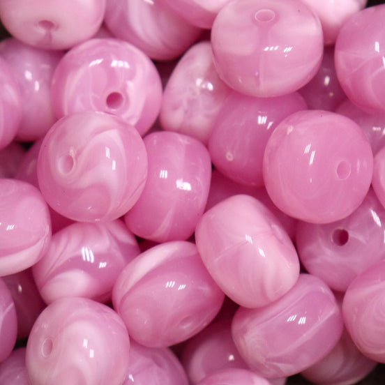 Rondellen disc acryl kraal - lila