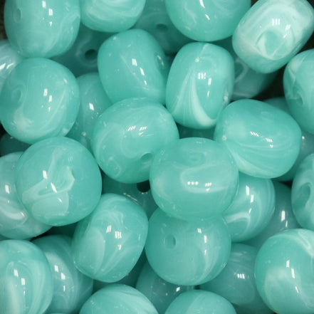 Rondellen disc acryl kraal - turquoise