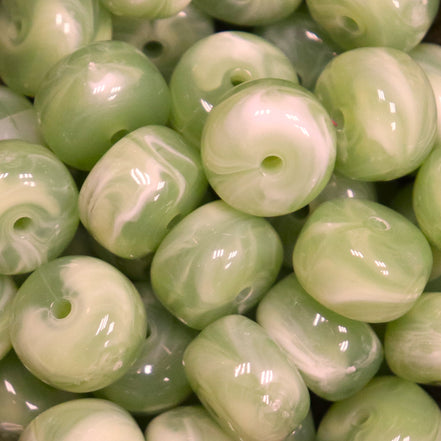 Rondellen disc acryl kraal - licht groen