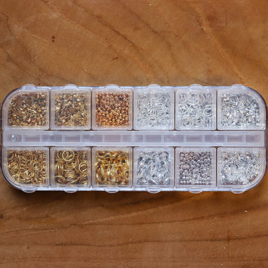 Gevulde kralendoos - benodigdheden goud en zilver