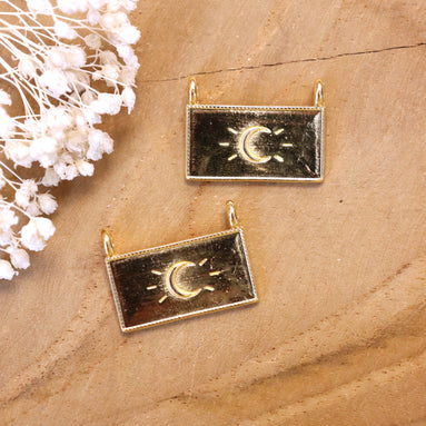 Bedel DQ GOUD rechthoek met maan