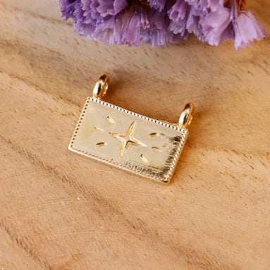 Bedel DQ GOUD rechthoek met sparkle