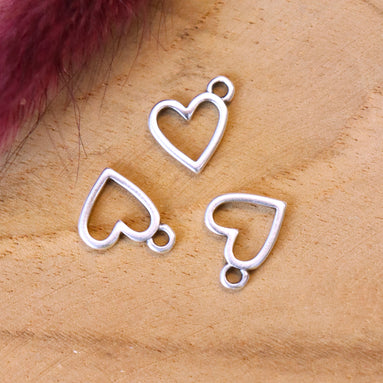 Bedel DQ zilver open hartje