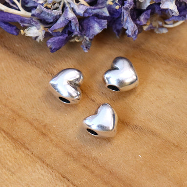 Kraal DQ zilver bol hartje