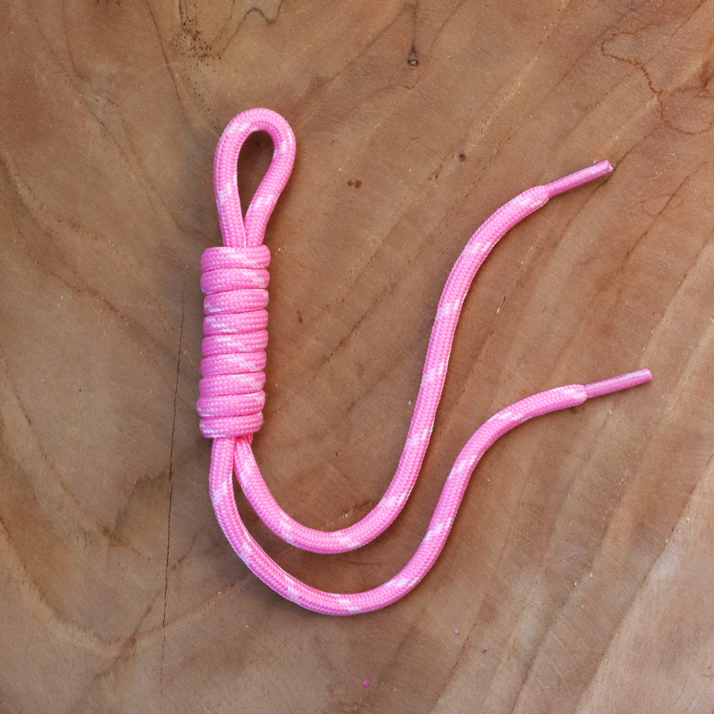 Sleutelhanger paracord - lichtroze