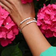 Miyuki bracelet with pearls