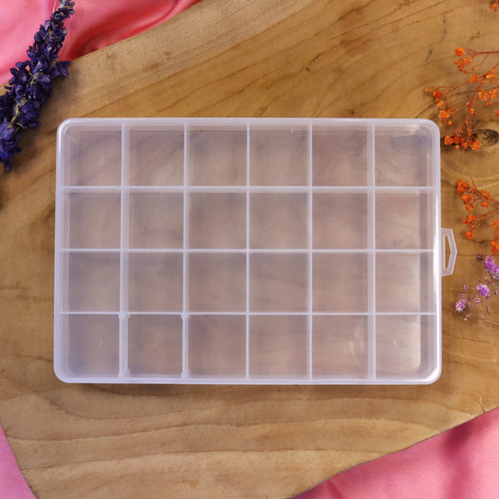 Plastic opbergdoos 24 vaks