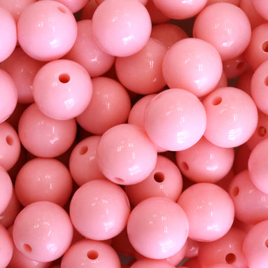 Ronde acryl kraal - lichtroze