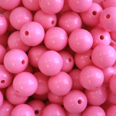 Ronde acryl kraal - roze