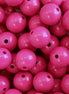 Ronde acryl kraal - fuchsia
