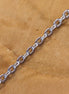 Jasseron schakelketting 50 cm - plat ovaal zilver