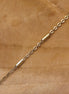 Jasseron schakelketting 50 cm - met tubes goud